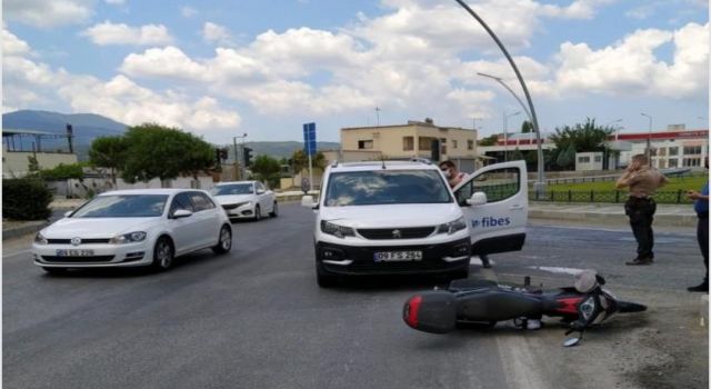 Aydın Germencik'te Motosiklet Kazası