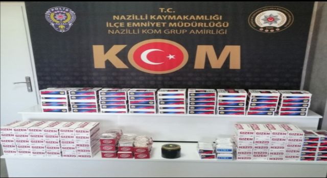 Nazilli’de Kaçak Sigara Ele Geçirildi