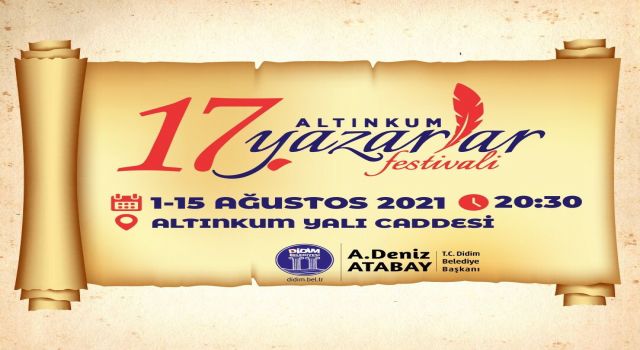 Didim'de Yazarlar Festivali Başlıyor