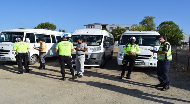 Çine’de Okul Servisleri Denetlendi