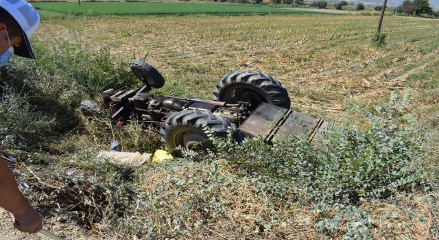 Çine’de Traktör Devrildi 1 Kişi Ağır Yaralandı