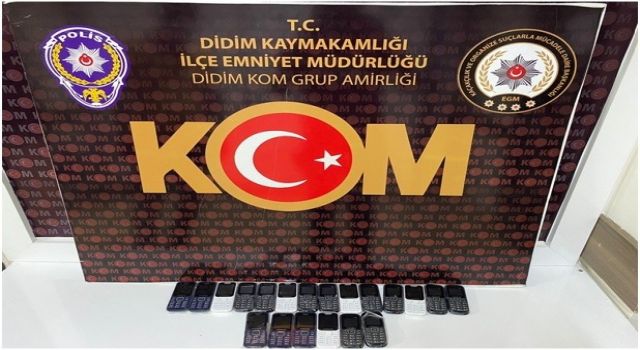 Didim’de Operasyon: 20 Adet Kaçak Telefon Ele Geçirildi