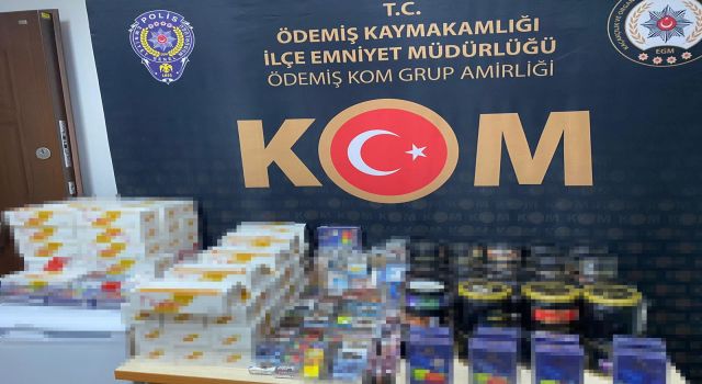 İş Yerinde 48 Kilo Kaçak Nargile Tütünü Ele Geçirildi