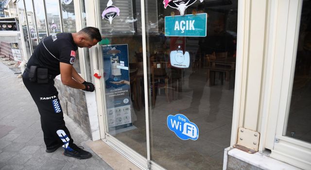 Kuşadası'nda İmara Uygun Olmayan İş Yeri Mühürlendi