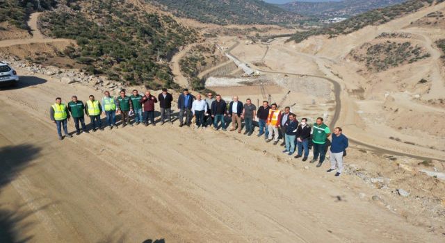 Sarıçay Barajı'nda inşaat çalışmaları devam ediyor