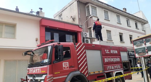 Söke'de iş yerinde çıkan yangın paniğe neden oldu