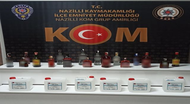 Nazilli’de sahte içki operasyonu: 1 kişi tutuklandı