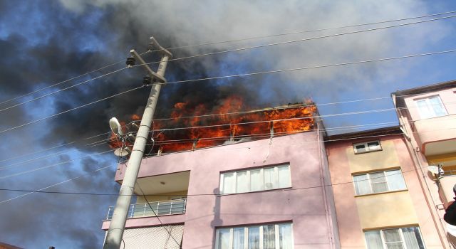 Uzman çavuş, yangında hayatını kaybetti