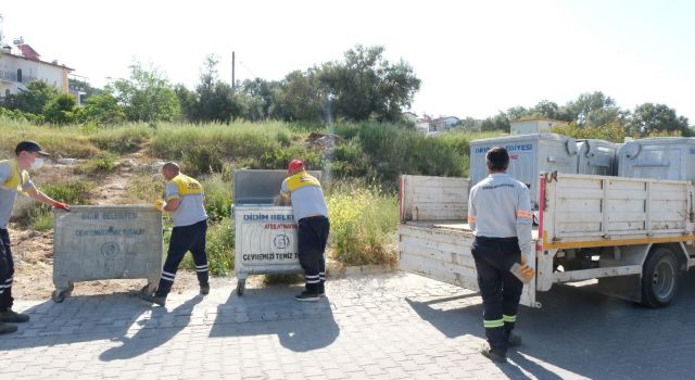 Didim Belediyesi çöp konteynerlerini yeniliyor