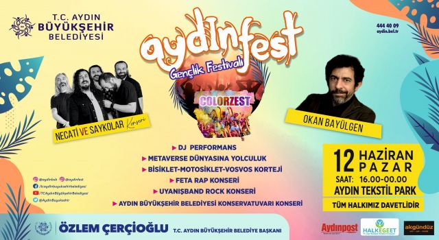 AYDIN BÜYÜKŞEHİR BELEDİYESİ GENÇLERİ AYDINFEST’TE BULUŞTURUYOR  