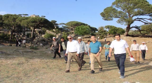 Koçarlı'da protokol üyeleri Latmos’u keşfetti