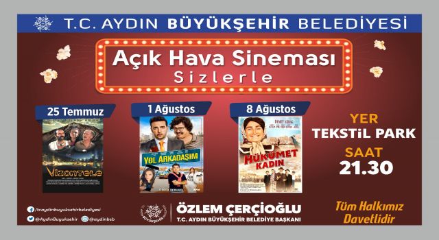 AYDIN TEKSTİL PARK’TA SİNEMA GECELERİ DEVAM EDİYOR