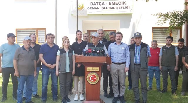 Datça’daki orman yangını kontrol altına alındı