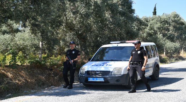 Söke'de yangınlara karşı polis ve jandarma tetikte