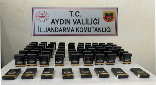 Söke’de 1340 adet bandrolsüz sigara ele geçirildi