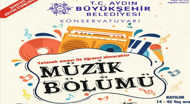 Aydın Büyükşehir Belediyesi Konservatuvarı birçok atölye çalışmasıyla Aydınlılarla buluşuyor