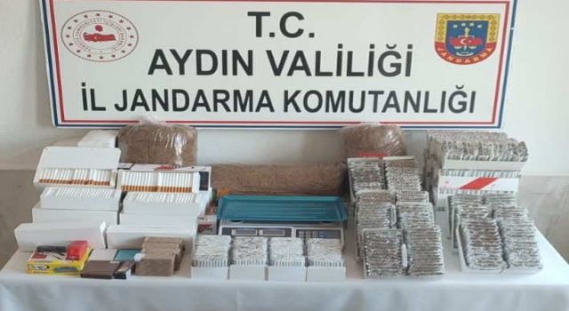 Didim’de 13 bin gram tütün ele geçirildi