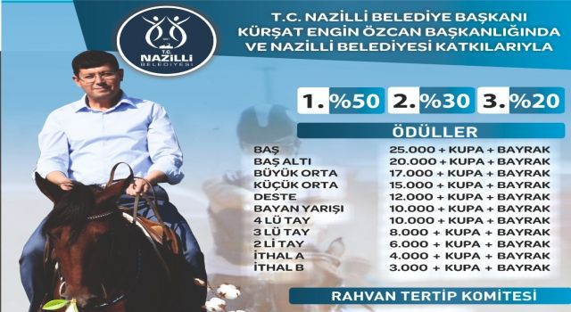 Nazilli 10. Geleneksel Rahvan At Yarışları için geri sayım başladı