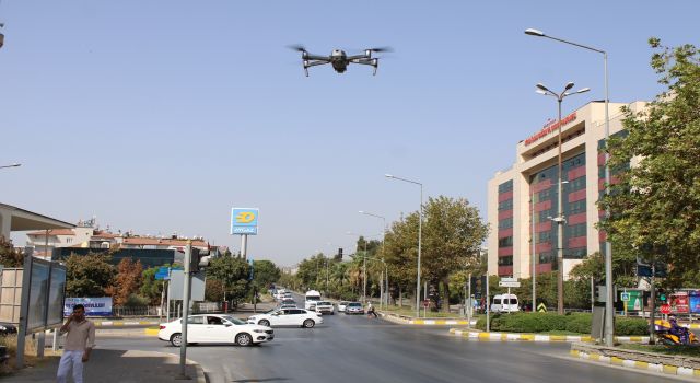 Uyanık sürücülerin taktikleri dron görüntülerine yansıdı