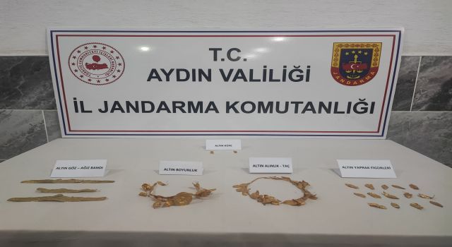 Aydın'da jandarma ekiplerinden tarihi eser operasyonu