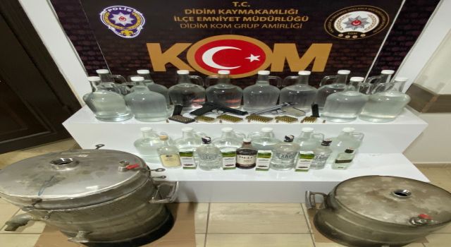 Didim’de 59 litre sahte alkol ele geçirildi