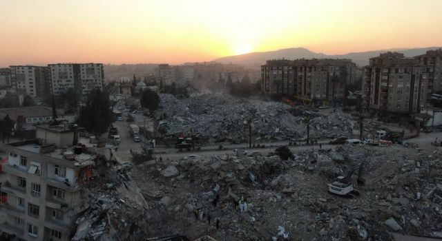 Depremin 10'uncu gününde Hatay havadan görüntülendi