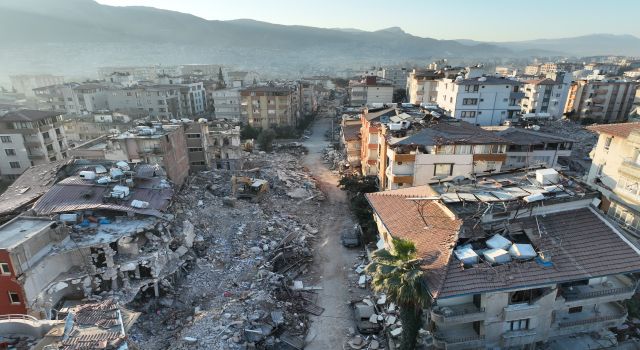 Depremin 9. günü Hatay'daki yıkımın havadan görüntüleri