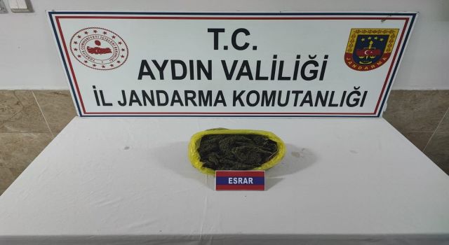 Jandarma yarım kilo esrar ele geçirdi 