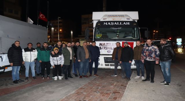 Nazilli’den 117’nci yardım aracı deprem bölgesine gönderildi