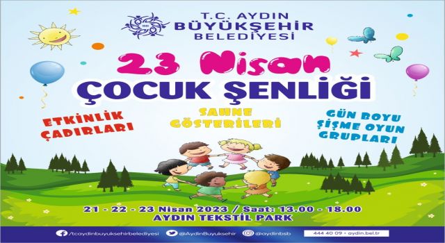 Aydın Büyükşehir Belediyesi'nden 23 Nisan programı