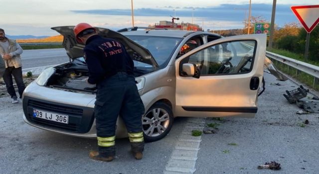 Germencik'te trafik kazası: 2 yaralı