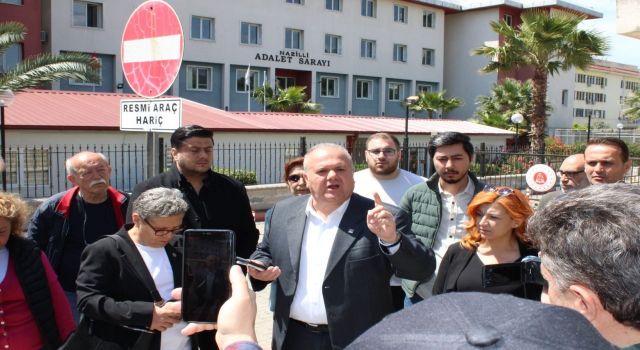 CHP Nazilli İlçe Başkanı Serdar Alptekin, Afiş krizine itiraz etti 