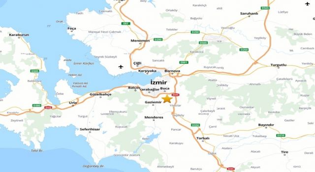 İzmir'de 3.9 büyüklüğünde deprem