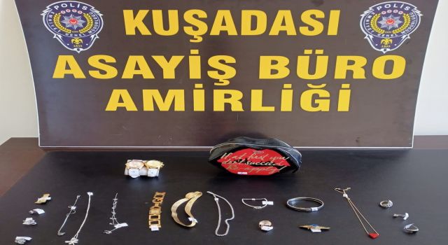 Çaldığı eşyalar ile birlikte yakalandı