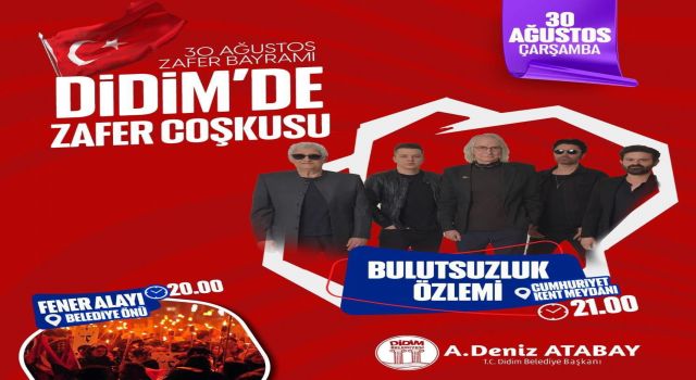 Didim’de 30 Ağustos coşkusu yaşanacak