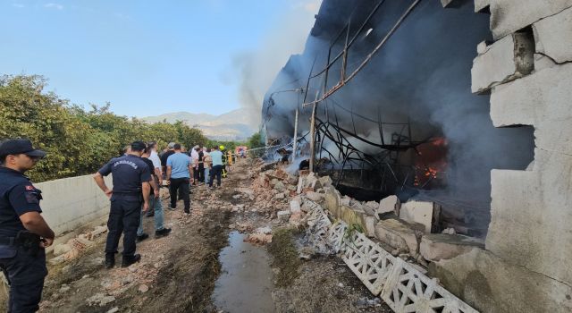 Gıda işletmesi alevlere teslim oldu