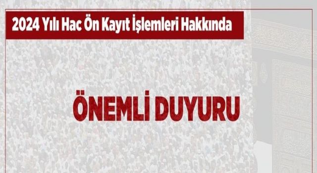 Aydın Müftülüğü hac ön kayıtları konusunda vatandaşları uyardı