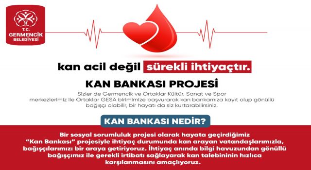 Germencik Belediyesi, “Kan Bankası” projesini hayata geçirdi