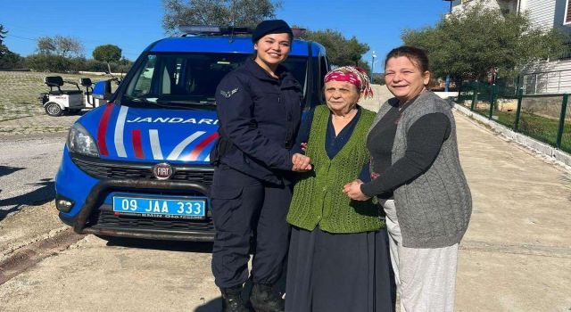 Kaybolan Alzheimer hastası yaşlı kadını Jandarma buldu 