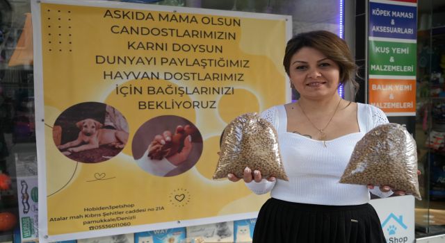 Sokak hayvanları için 'Askıda mama' kampanyası