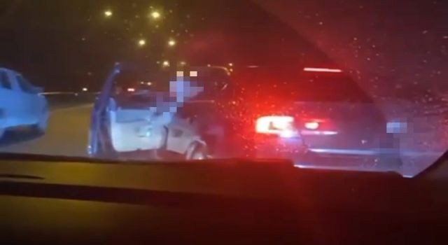 Trafik magandası, evli çifte korku dolu anlar yaşattı