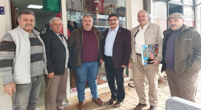 İYİ Parti'li Zeki İnal'a esnaftan yoğun ilgi