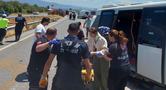 Çine'de trafik kazası: 17 yaralı