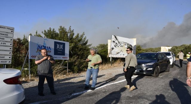 Aydın Valisi Canbolat: "Yangını kontrol altına almak için uğraşıyoruz"