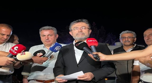 Bakan Yumaklı: “İzmir Menderes'teki çıkan yangın hobi bahçesinden çıktı”