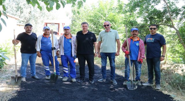 Yenipazar’da tarla bahçe yolları asfaltlanıyor