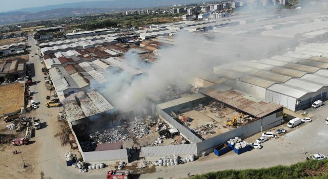 Aydın'da bir geri dönüşüm yangını daha