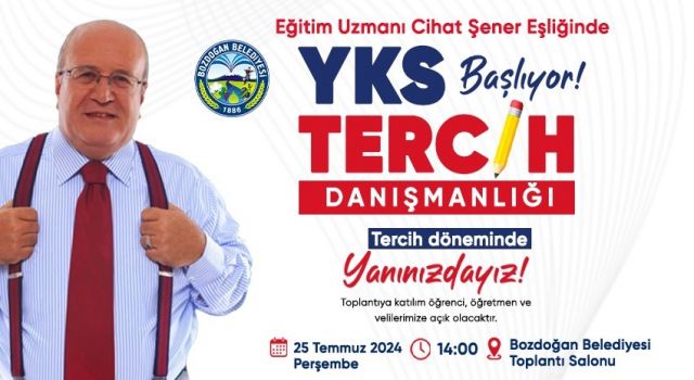 BOZDOĞAN BELEDİYESİNDEN ÜCRETSİZ YKS TERCİH DANIŞMANLIĞI