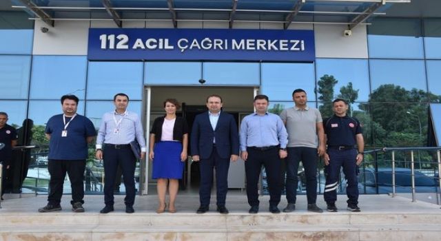 İl Sağlık Müdürü Şenkul, 112 Acil Çağrı Merkezi'ndeki çalışmaları inceledi