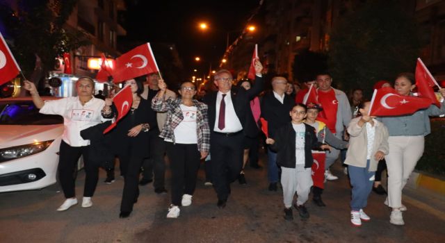 Cumhuriyetin 101. Yılında Nazilli fener alayında buluştu 